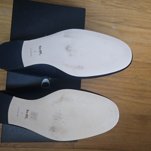 Coach Black Leather Mules - Picture 3 of 5